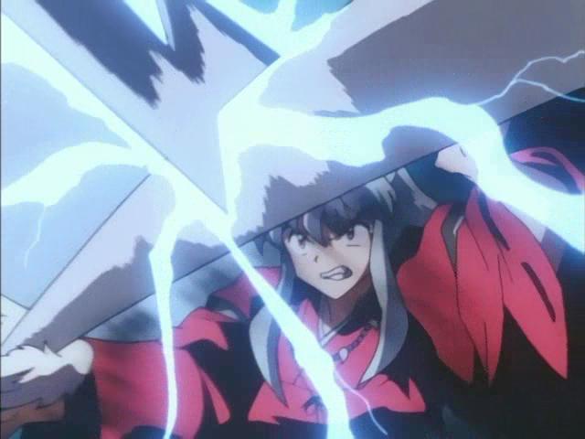 Otaku Gallery  / Anime e Manga / Inu-Yasha / Screen Shots / Episodi / 009 - L`arrivo di Shippo, i fratelli Raiju Hiten e Manten / 237.jpg